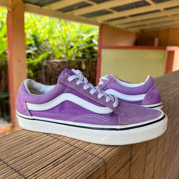 Vans Old Skool sneakers size mens 6 / womens 7 purple good condition 💜 - Picture 1 of 8